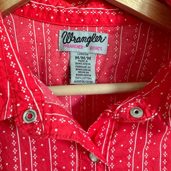 Wrangler Snap Button Up Tank Vintage, Size M - Picture 3 of 3